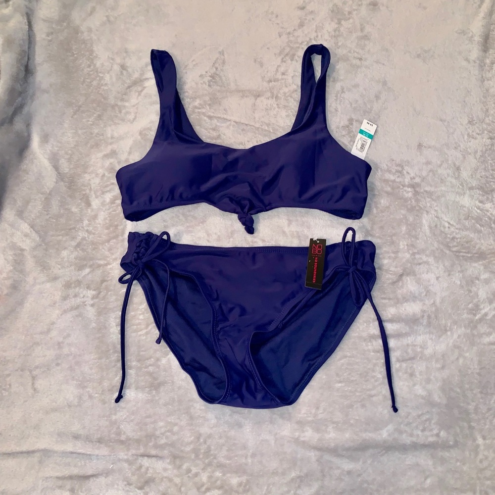 Navy blue 2-piece Bikini